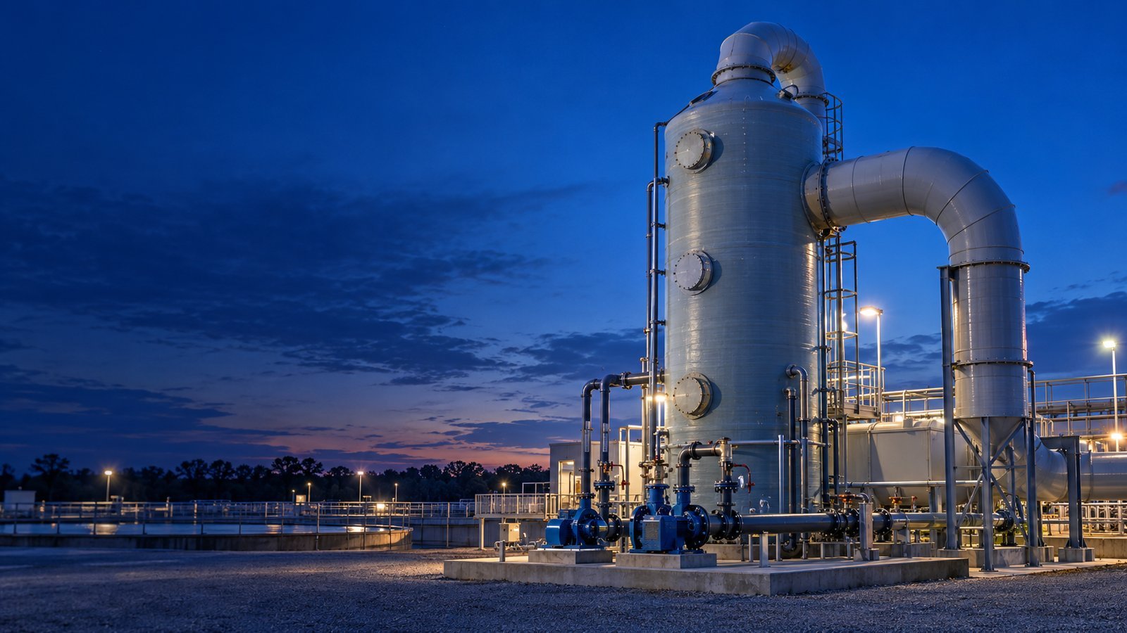 H2S elimination in a wet scrubber